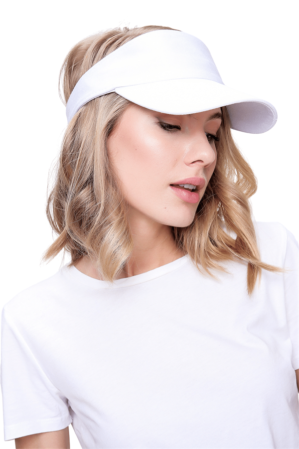 Kadın Beyaz Tenisci Şapka