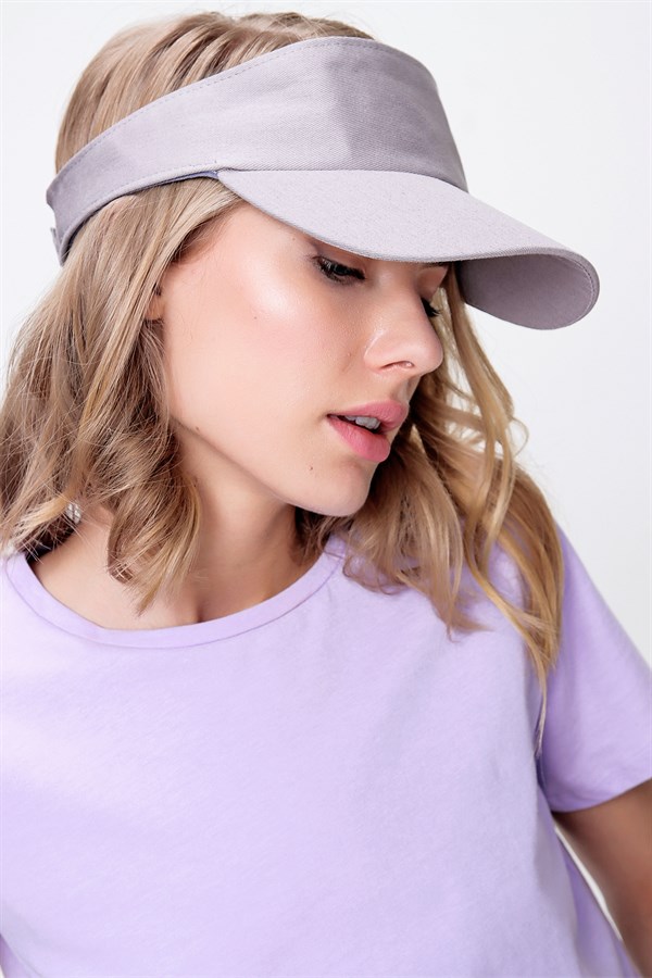 Kadın Gri Tenisci Şapka
