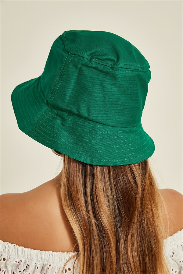 Kadın Yeşil Bucket Şapka