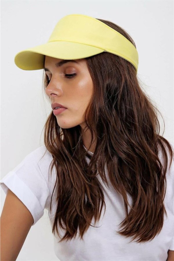 Kadın Sarı Tenisçi Şapka