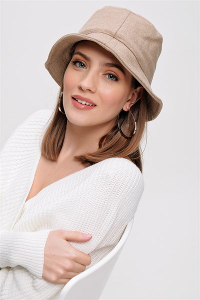 Kadın Vizon Kaşe Fotür Şapka