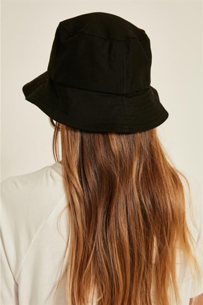 Kadın Siyah Bucket Şapka