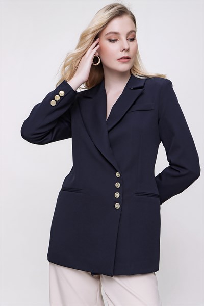 Kadın Laci Düğme Detaylı Blazer Ceket